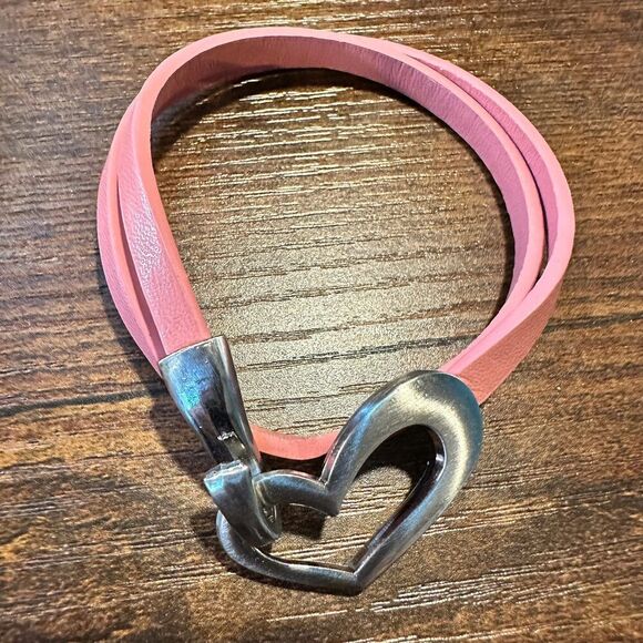 Handmade Boho Hippie Leather Heart Love Double Wrap Bracelet, Gift Box‎ - Picture 3 of 6